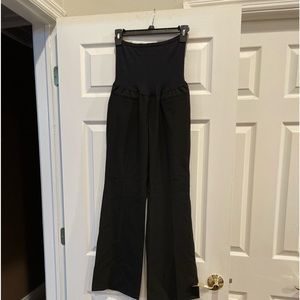 GAP Maternity Full Panel Stretchy Pants Black Boot Leg EUC
